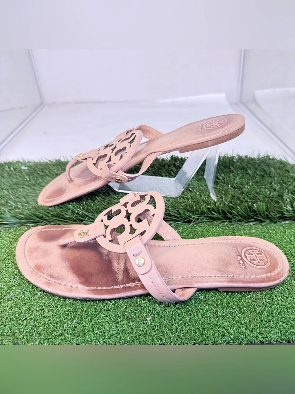 Tory Burch Cutout Logo Thong Sandals